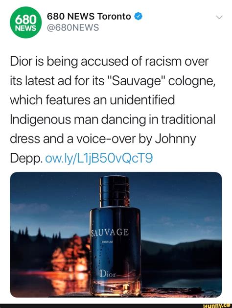 Dior is being accused of racism over its latest ad for 'Sauvage'